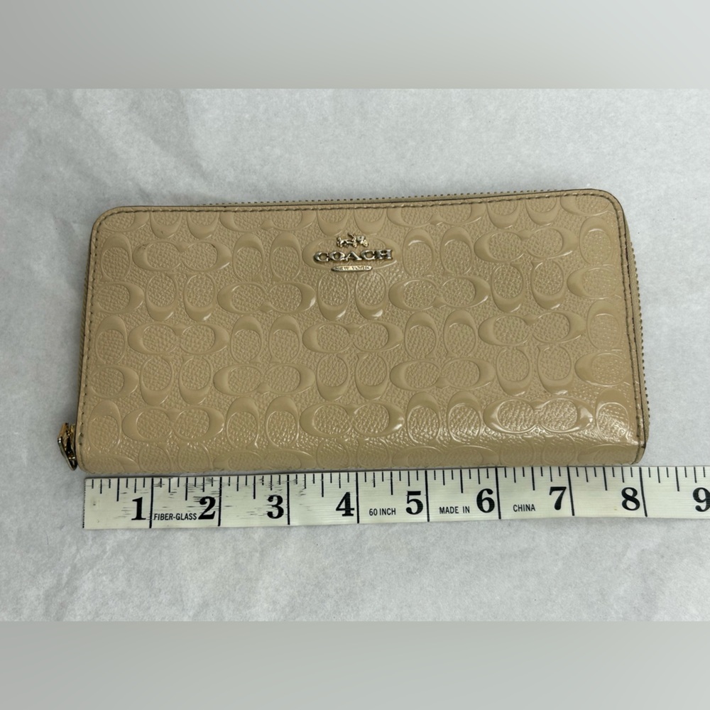 Coach Tan Embossed Wallet - Picture 14 of 15